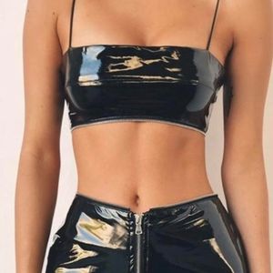 I AM GIA XS ISLA VINYL Crop top bra 🖤💣